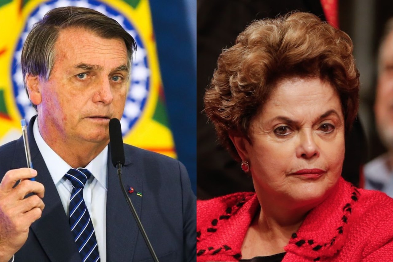 Bolsonaro e Dilma - Impressão de dinheiro
