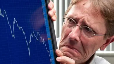 Investidor preocupado