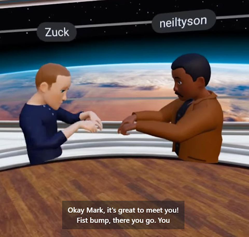 Mark Zuckerberg e Neil DeGrasse Tyson